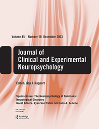 Cover image for Journal of Clinical and Experimental Neuropsychology, Volume 45, Issue 10, 2023