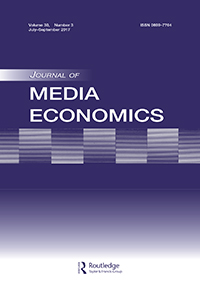 Cover image for Journal of Media Economics, Volume 30, Issue 3, 2017