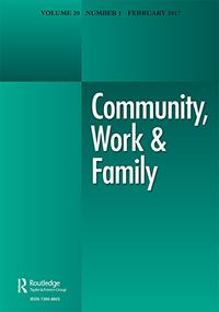 Cover image for Community, Work & Family, Volume 20, Issue 1, 2017