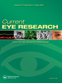 Cover image for Current Eye Research, Volume 47, Issue 5, 2022