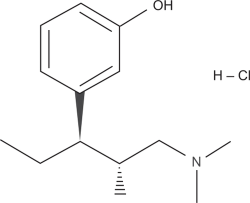 Figure 1 Chemical structure of tapentadol HCl.
