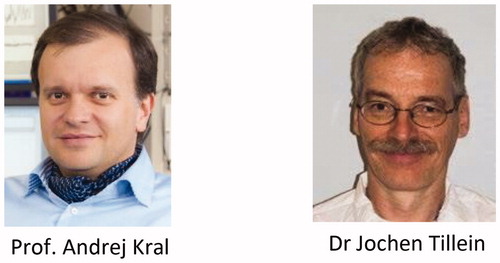 Figure 26. Prof. Andrej Kral from Hannover Medical School, Germany, and Dr Jochen Tillein from MED-EL Germany, who studied the unilateral aural preference in non-human SSD subjects.