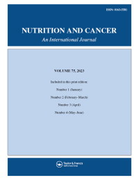 Cover image for Nutrition and Cancer, Volume 75, Issue 3, 2023
