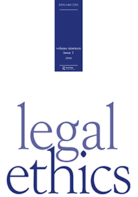 Cover image for Legal Ethics, Volume 19, Issue 1, 2016