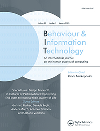 Cover image for Behaviour & Information Technology, Volume 39, Issue 1, 2020