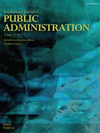 Cover image for International Journal of Public Administration, Volume 45, Issue 8, 2022
