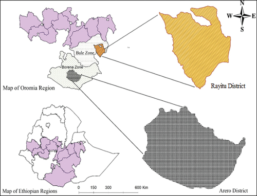 Figure 1. Location of the study areas.