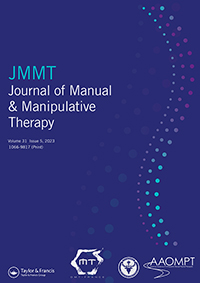 Cover image for Journal of Manual & Manipulative Therapy, Volume 31, Issue 5, 2023