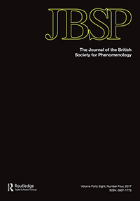 Cover image for Journal of the British Society for Phenomenology, Volume 48, Issue 4, 2017