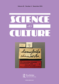 Cover image for Science as Culture, Volume 25, Issue 4, 2016