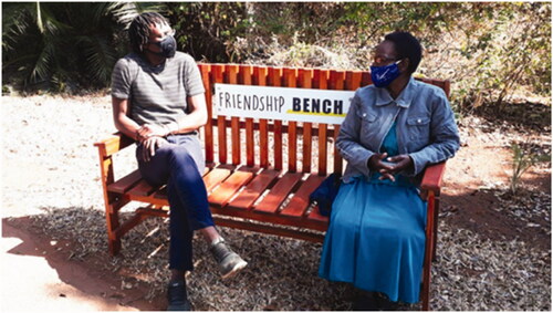 Figure 1 The Friendship Bench. Photo taken by The Friendship Bench Organization.