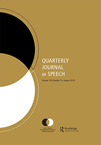 Cover image for Quarterly Journal of Speech, Volume 105, Issue 3, 2019