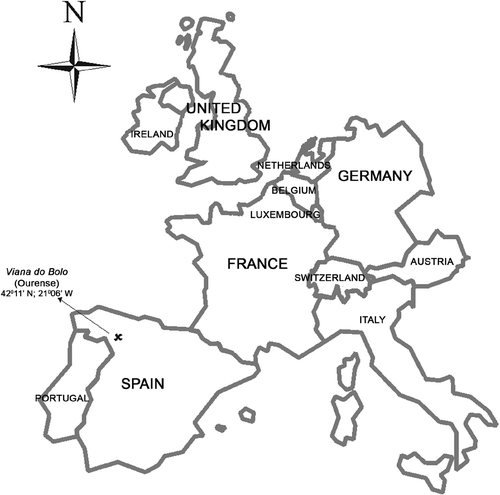 Figure 1. Location of studied beehives.