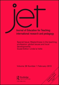 Cover image for Journal of Education for Teaching, Volume 24, Issue 3, 1998