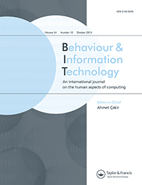 Cover image for Behaviour & Information Technology, Volume 34, Issue 10, 2015