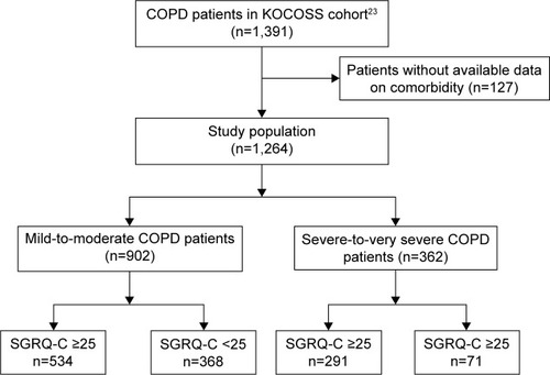 Figure 1 Flowchart of the study population.