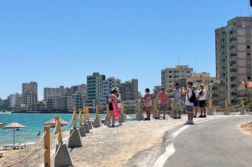 Figure 2. Famagusta seafront June 2022. View of the abandoned buildings of the enclave. Photo by Melita Couta.