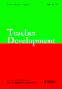 Cover image for Teacher Development, Volume 21, Issue 4, 2017