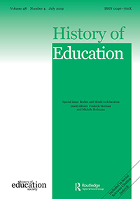 Cover image for History of Education, Volume 48, Issue 4, 2019
