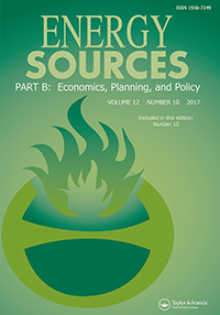 Cover image for Energy Sources, Part B: Economics, Planning, and Policy, Volume 12, Issue 10, 2017