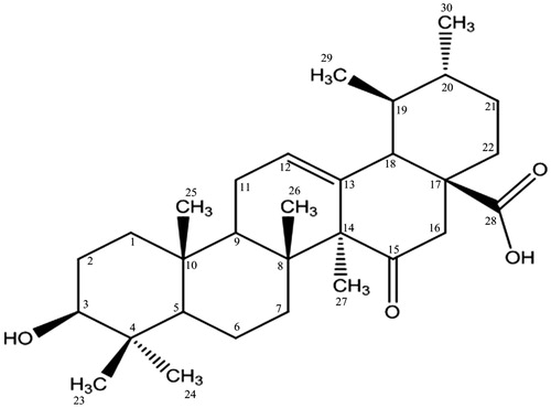 Figure 1. Structure of compound 1.