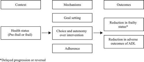 Figure 4. Proposed CMO: Goal setting intervention.