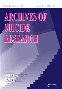 Cover image for Archives of Suicide Research, Volume 21, Issue 4, 2017