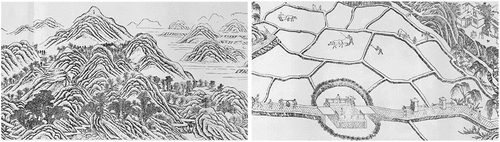 Figure 14. Mountains and farmland in the print.