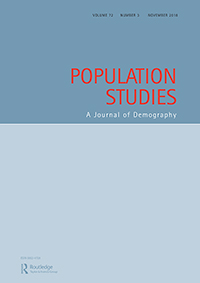 Cover image for Population Studies, Volume 72, Issue 3, 2018