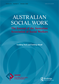 Cover image for Australian Social Work, Volume 75, Issue 4, 2022