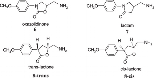 Figure 2. MAO-B inhibitors studied by Silverman et al.Citation34–41.