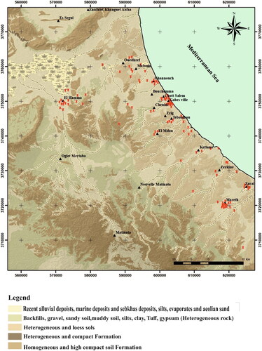 Figure 7. Lithology map of the study area.