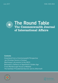 Cover image for The Round Table, Volume 106, Issue 3, 2017
