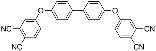 Figure 6. Structure of 4,4′-bis(3,4-dicyanophenoxy)biphenyl [Citation5].