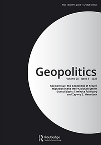 Cover image for Geopolitics, Volume 28, Issue 3, 2023