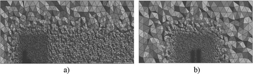 Figure 24. (a) section along the axis OXY and (b) section along the axis OYZ.