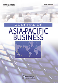 Cover image for Journal of Asia-Pacific Business, Volume 21, Issue 1, 2020