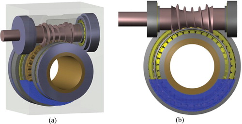 Figure 7. MPS models of the speed reducer and the lubricant.