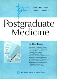 Cover image for Postgraduate Medicine, Volume 37, Issue 2, 1965