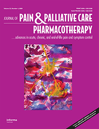 Cover image for Journal of Pain & Palliative Care Pharmacotherapy, Volume 23, Issue 4, 2009
