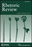 Cover image for Rhetoric Review, Volume 33, Issue 1, 2014