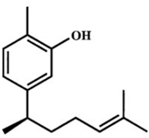 Figure 1 Chemical structure of xanthorrhizol.
