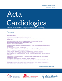 Cover image for Acta Cardiologica, Volume 73, Issue 1, 2018