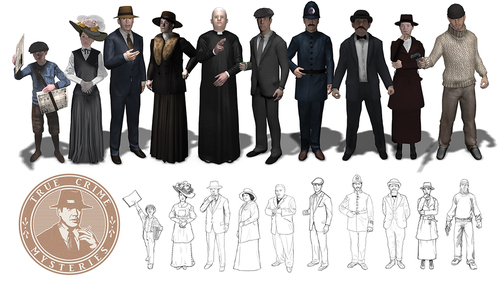 Figure 2. The characters we meet in the game. Image courtesy of Yong and Ramsay.