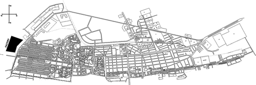 Figure 3.  Călăraşi city map: the perimeter represents the area of study in Călăraşi.