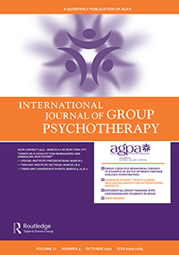 Cover image for International Journal of Group Psychotherapy, Volume 72, Issue 4, 2022