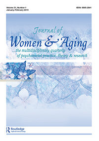 Cover image for Journal of Women & Aging, Volume 31, Issue 1, 2019