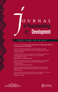 Cover image for Journal of Peacebuilding & Development, Volume 11, Issue 3, 2016