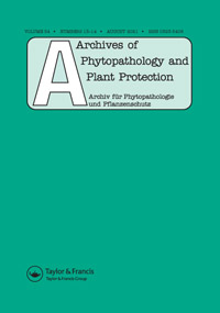 Cover image for Archives of Phytopathology and Plant Protection, Volume 54, Issue 13-14, 2021