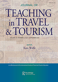 Cover image for Journal of Teaching in Travel & Tourism, Volume 20, Issue 3, 2020